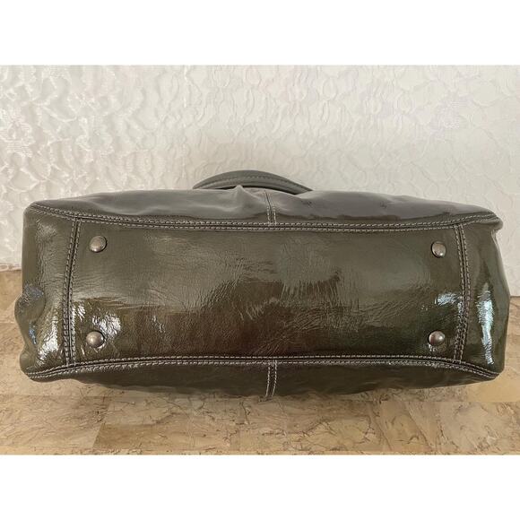 NWT COACH Mia Gunmetal Pleated Leather Carryall Shoulder Bag 13915 - Picture 6 of 10